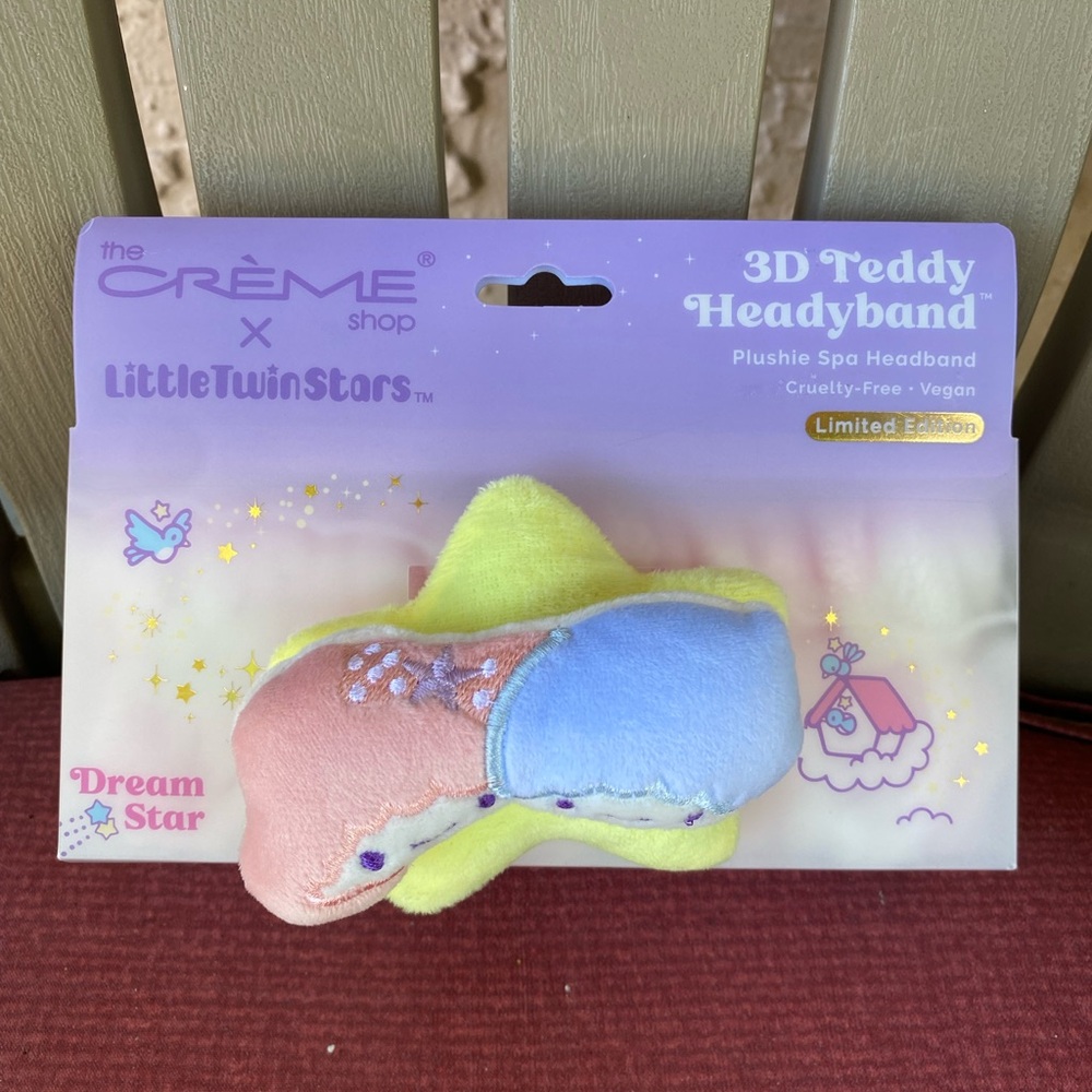 THE CRÈME SHOP x Little Twin Stars - Dream Star 3D Teddy Headyband 🆕 - Picture 4 of 7